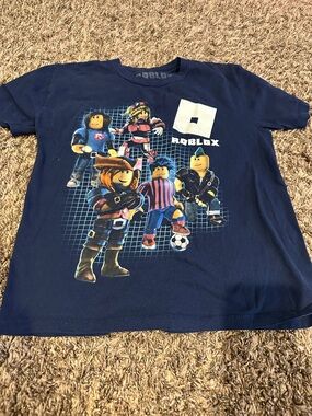 Roblox Navy Short-Sleeve Graphic Tee for Kids